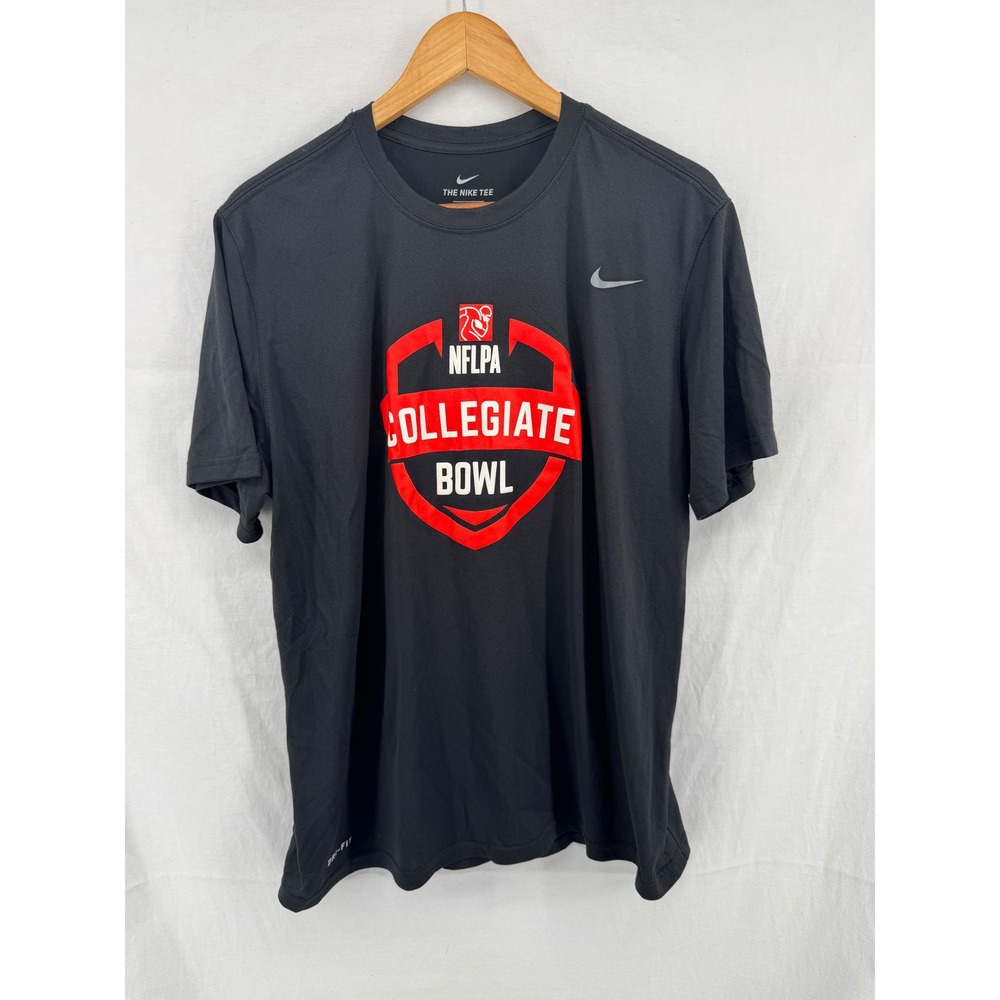 Nike Dri-FIT NFLPA Collegiate Bowl T-Shirt Mens XL Black Short Sleeve Athletic